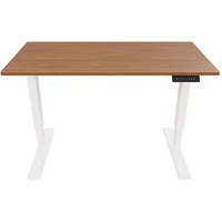 BISLEY E-StarterTech elektrisch höhenverstellbarer Schreibtisch lincoln walnuss rechteckig, T-Fuß-Gestell weiß 140,0 x 80,0 cm BISLEY E-StarterTech elektrisch höhenverstellbarer Schreibtisch lincoln walnuss rechteckig, T-Fuß-Gestell weiß 140,0 x 80,0 cm von Bisley
