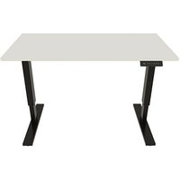 BISLEY E-StarterTech elektrisch höhenverstellbarer Schreibtisch weiß rechteckig, T-Fuß-Gestell schwarz 140,0 x 80,0 cm BISLEY E-StarterTech elektrisch höhenverstellbarer Schreibtisch weiß rechteckig, T-Fuß-Gestell schwarz 140,0 x 80,0 cm von Bisley