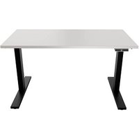 BISLEY E-WonderTech elektrisch höhenverstellbarer Schreibtisch lichtgrau rechteckig, T-Fuß-Gestell schwarz 120,0 x 60,0 cm BISLEY E-WonderTech elektrisch höhenverstellbarer Schreibtisch lichtgrau rechteckig, T-Fuß-Gestell schwarz 120,0 x 60,0 cm von Bisley