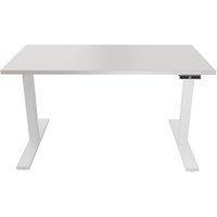 BISLEY E-WonderTech elektrisch höhenverstellbarer Schreibtisch lichtgrau rechteckig, T-Fuß-Gestell weiß 140,0 x 80,0 cm BISLEY E-WonderTech elektrisch höhenverstellbarer Schreibtisch lichtgrau rechteckig, T-Fuß-Gestell weiß 140,0 x 80,0 cm von Bisley