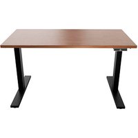 BISLEY E-WonderTech elektrisch höhenverstellbarer Schreibtisch lincoln walnuss rechteckig, T-Fuß-Gestell schwarz 140,0 x 80,0 cm BISLEY E-WonderTech elektrisch höhenverstellbarer Schreibtisch lincoln walnuss rechteckig, T-Fuß-Gestell schwarz 140,0 x 80,0 cm von Bisley