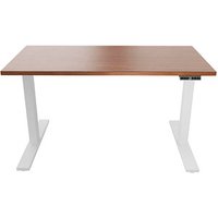BISLEY E-WonderTech elektrisch höhenverstellbarer Schreibtisch lincoln walnuss rechteckig, T-Fuß-Gestell weiß 140,0 x 80,0 cm BISLEY E-WonderTech elektrisch höhenverstellbarer Schreibtisch lincoln walnuss rechteckig, T-Fuß-Gestell weiß 140,0 x 80,0 cm von Bisley