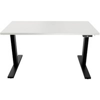 BISLEY E-WonderTech elektrisch höhenverstellbarer Schreibtisch weiß rechteckig, T-Fuß-Gestell schwarz 140,0 x 80,0 cm BISLEY E-WonderTech elektrisch höhenverstellbarer Schreibtisch weiß rechteckig, T-Fuß-Gestell schwarz 140,0 x 80,0 cm von Bisley