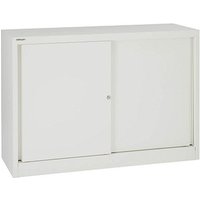 BISLEY Schiebetürenschrank ECO, SD12081S696 verkehrsweiß 1 Fachboden 120,0 x 43,0 x 83,9 cm von Bisley