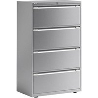 BISLEY Essentials Hängeregistraturschrank silber 4 Schubladen 80,0 x 47,0 x 130,0 cm BISLEY Essentials Hängeregistraturschrank silber 4 Schubladen 80,0 x 47,0 x 130,0 cm von Bisley