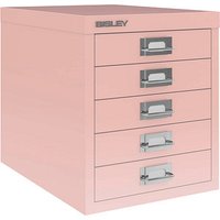 BISLEY MultiDrawer™ L125 Schubladenschrank pink 5 Schubladen 27,9 x 38,0 x 32,5 cm von Bisley