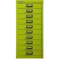BISLEY MultiDrawer™ L2910 Schubladenschrank grün 10 Schubladen 27,8 x 38,0 x 59,0 cm von Bisley