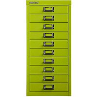 BISLEY MultiDrawer™ L2910 Schubladenschrank grün 10 Schubladen 27,8 x 38,0 x 59,0 cm von Bisley