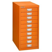 BISLEY MultiDrawer™ L2910 Schubladenschrank orange 10 Schubladen 27,8 x 38,0 x 59,0 cm von Bisley