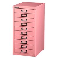 BISLEY MultiDrawer™ L2910 Schubladenschrank pink 10 Schubladen 27,8 x 38,0 x 59,0 cm von Bisley