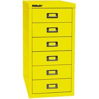 BISLEY MultiDrawer™ L296 Schubladenschrank gelb 6 Schubladen 27,8 x 38,0 x 59,0 cm von Bisley