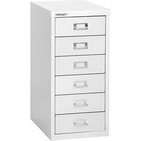 BISLEY MultiDrawer™ L296 Schubladenschrank verkehrsweiß 6 Schubladen 27,8 x 38,0 x 59,0 cm von Bisley