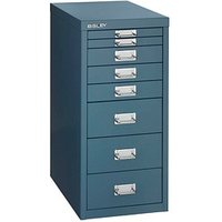 BISLEY MultiDrawer™ L298 Schubladenschrank blau 8 Schubladen 27,8 x 38,0 x 59,0 cm von Bisley