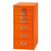 BISLEY MultiDrawer™ L298 Schubladenschrank orange 8 Schubladen 27,8 x 38,0 x 59,0 cm von Bisley