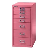 BISLEY MultiDrawer™ L298 Schubladenschrank pink mit 8 Schubladen 27,8 x 38,0 x 59,0 cm von Bisley