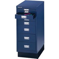 BISLEY MultiDrawer™ L298S Schubladenschrank oxfordblau 8 Schubladen 27,8 x 38,0 x 67,0 cm von Bisley