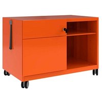 BISLEY Note™ Caddy Rollcontainer orange 2 Auszüge 80,0 x 49,0 x 56,3 cm von Bisley