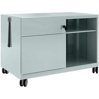 BISLEY Note™ Caddy Rollcontainer silber 2 Auszüge 80,0 x 49,0 x 56,3 cm von Bisley