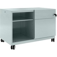 BISLEY Note™ Caddy Rollcontainer silber 2 Auszüge 80,0 x 49,0 x 56,3 cm von Bisley