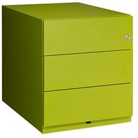 BISLEY Note Rollcontainer grün 3 Auszüge 42,0 x 56,5 x 49,5 cm von Bisley