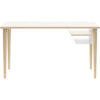 BISLEY Poise Schreibtisch verkehrsweiß rechteckig, 4-Fuß-Gestell eiche 140,0 x 60,0 cm BISLEY Poise Schreibtisch verkehrsweiß rechteckig, 4-Fuß-Gestell eiche 140,0 x 60,0 cm von Bisley