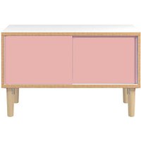 BISLEY Sideboard Poise, POS1007W620 verkehrsweiß, rosa 100,0 x 45,0 x 62,1 cm von Bisley