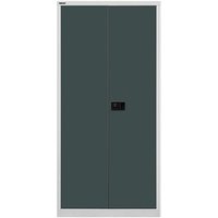 BISLEY Putzmittelschrank Universal E782AAG525 lichtgrau, anthrazit 91,4 x 40,0 x 195,0 cm, aufgebaut von Bisley