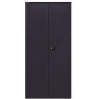 BISLEY Putzmittelschrank Universal  E782AAG633 schwarz 91,4 x 40,0 x 195,0 cm, aufgebaut von Bisley