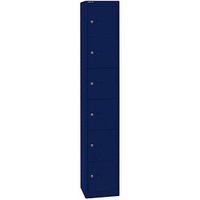 BISLEY Schließfachschrank oxfordblau CLK126639, 6 Schließfächer 30,5 x 30,5 x 180,2 cm von Bisley