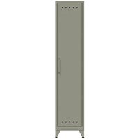 BISLEY Stahlschrank Fern Locker FERLOC3S645 lichtgrau 38,0 x 51,0 x 180,0 cm, aufgebaut von Bisley