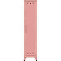 BISLEY Stahlschrank Fern Locker FERLOC3S620 pastelpink 38,0 x 51,0 x 180,0 cm, aufgebaut von Bisley