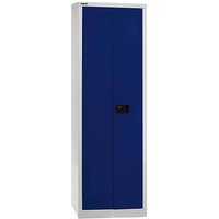 BISLEY Stahlschrank Universal E782A04B6505 lichtgrau, oxofordblau 60,0 x 40,0 x 195,0 cm, aufgebaut von Bisley