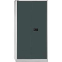 BISLEY Stahlschrank Universal E722A03525 lichtgrau, anthrazitgrau 91,4 x 40,0 x 180,6 cm, aufgebaut von Bisley