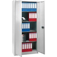 BISLEY Stahlschrank E782A04G645 lichtgrau 91,4 x 40,0 x 195,0 cm, aufgebaut von Bisley