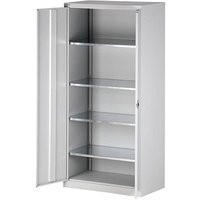 BISLEY Stahlschrank HC782S4G645 lichtgrau 91,4 x 50,0 x 195,0 cm, aufgebaut von Bisley