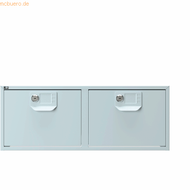 Bisley Karteikasten doppelbahnig A5 HxBxT 206x540x403mm lichtgrau Bisley Karteikasten doppelbahnig A5 HxBxT 206x540x403mm lichtgrau von Bisley