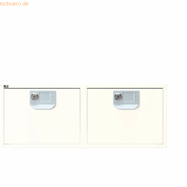 Bisley Karteikasten doppelbahnig A5 HxBxT 206x540x403mm reinweiß von Bisley