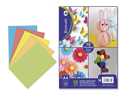 Karton, 10 Blatt, verschiedene Farben Karton, 10 Blatt, verschiedene Farben von Bismark