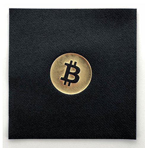 Bitcoin Untersetzer Cocktail Servietten | aus Premium AIRLAID | Stoffähnlich edle Textil-Struktur | schwarz | 25 St. | 25 x 25 cm | hochwertige Goldprägung | Bitcoin Untersetzer Cocktail Servietten | aus Premium AIRLAID | Stoffähnlich edle Textil-Struktur | schwarz | 25 St. | 25 x 25 cm | hochwertige Goldprägung | von Bitcoin