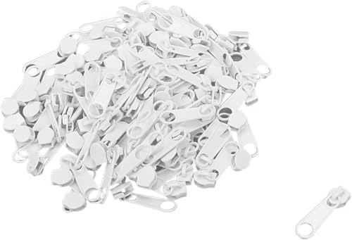 Bitray Reißverschlussschieber aus Zinklegierung, Ersatz #3, Weiß, 200 Stück Bitray Reißverschlussschieber aus Zinklegierung, Ersatz #3, Weiß, 200 Stück von Bitray
