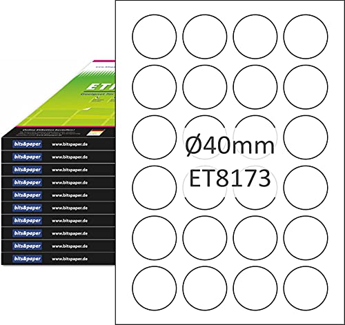 Bits&Paper ET8173XL - Universal-Etiketten, 1000 Blatt, weiß von Bits&Paper
