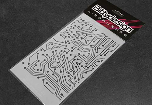 Schablone für Grafiken - Elektronische Schaltung Schablone für Grafiken - Elektronische Schaltung von Bitty Design