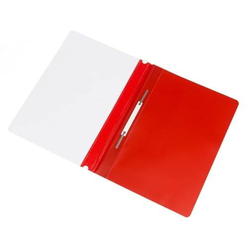 Biuro Plus Schnellhefter A4, aus Kunststoff mit transparentem Vorderdeckel Plastik-Schnellhefter aus PCV 1 Stück Rot Biuro Plus Schnellhefter A4, aus Kunststoff mit transparentem Vorderdeckel Plastik-Schnellhefter aus PCV 1 Stück Rot von Biuro Plus