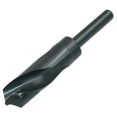 Bivethoi Bohrer mit reduziertem Schaft, 26 mm, Bohrer mit 1,27 cm geradem Schaft, Hochgeschwindigkeitsstahl HSS 9341 Spiralbohrer für Edelstahl, Legierung, Metall, Kunststoff Bivethoi Bohrer mit reduziertem Schaft, 26 mm, Bohrer mit 1,27 cm geradem Schaft, Hochgeschwindigkeitsstahl HSS 9341 Spiralbohrer für Edelstahl, Legierung, Metall, Kunststoff von Bivethoi