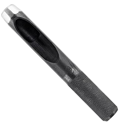 Bivethoi Lochstanzer, rund, 9 mm, Karbonstahl, Hohllochstanzer, Werkzeug, Gummi-Lochstanzer, Uhrenarmband, Lederlocher für Gürtel, Stoff, Leinwand, Papier, Kunststoff (metrisch) von Bivethoi
