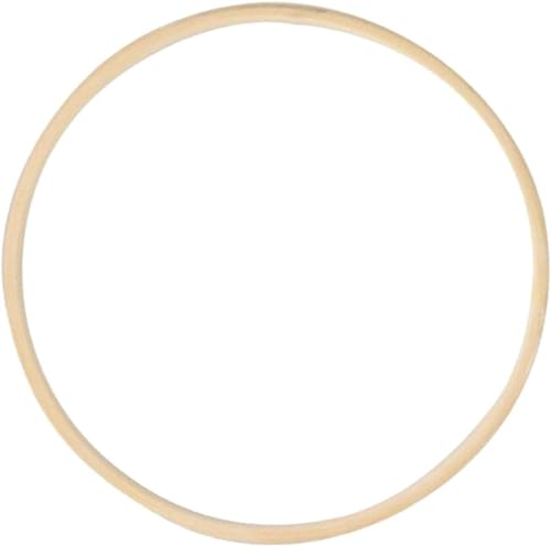 Bambus-Blumen-Reifen, Holzringe zum Basteln, Makramee-Bambusringe, Stickrahmen, DIY-Handwerk, für Kranzdekoration (23 cm) von Bivwopei