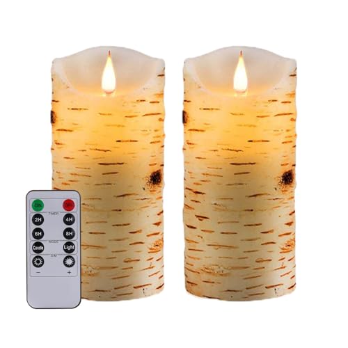 Biyanuo Batteriebetriebene LED Kerzen 3D Wick with10key Taste Fernbedienung 24-Stunden Timer Set von 2 elektrische flackernde Säule echtes Wachs, Hochzeit, Party, Weihnachten und Dekoration Biyanuo Batteriebetriebene LED Kerzen 3D Wick with10key Taste Fernbedienung 24-Stunden Timer Set von 2 elektrische flackernde Säule echtes Wachs, Hochzeit, Party, Weihnachten und Dekoration von Biyanuo