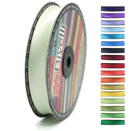 BYS16 Schrägband aus Satin, 99+ Farben – 1,9 cm breit – 22,7 m – gefaltetes Satinband, Stoffpaspelband, Schrägband zum Nähen von Kleidung, DIY BYS16 Schrägband aus Satin, 99+ Farben – 1,9 cm breit – 22,7 m – gefaltetes Satinband, Stoffpaspelband, Schrägband zum Nähen von Kleidung, DIY von Biyelli