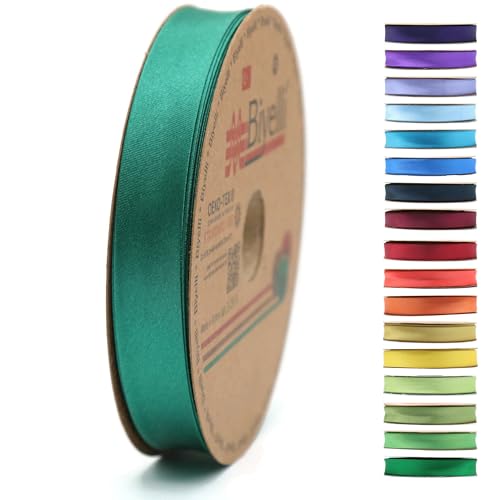 BYS88 Schrägband aus Satin, 99+ Farben, 1,9 cm breit, 22,7 m lang, gefaltetes Satinband, Stoffpaspelierung, Schrägband zum Nähen von Kleidung, DIY von Biyelli
