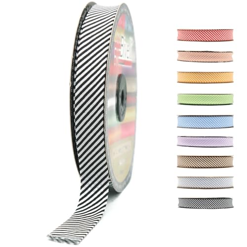 Schrägband aus Baumwolle, 20 mm breit, 22 m, kariert, einfach gefaltet, Baumwolle, Faltband zum Nähen, Kleidung, DIY, Schwarz C11 Schrägband aus Baumwolle, 20 mm breit, 22 m, kariert, einfach gefaltet, Baumwolle, Faltband zum Nähen, Kleidung, DIY, Schwarz C11 von Biyelli